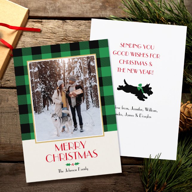Tarjeta Festiva Navidades de fotografía familiares Personalizado R (Subido por el creador)