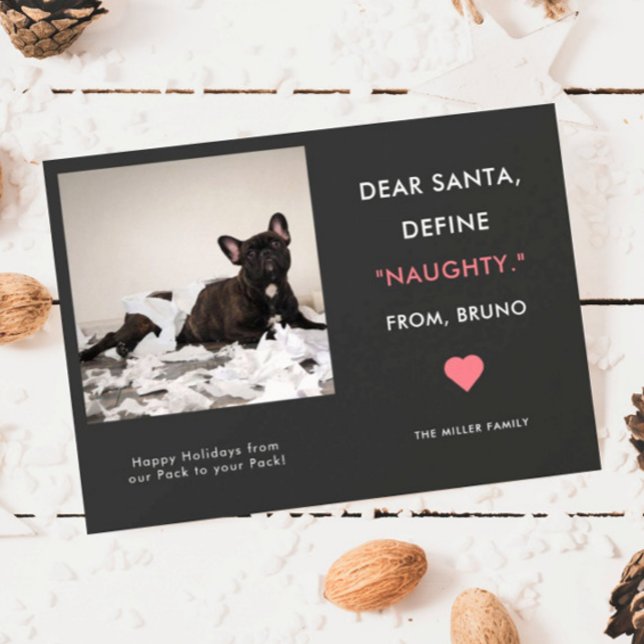 Tarjeta Festiva Navidades de fotografía graciosos Mascotas | Defin (Subido por el creador)