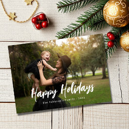 Tarjeta Festiva Navidades de fotografía Minimalistas modernos