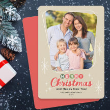 Navidades de fotografía modernos de Retro MidSiglo