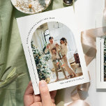 Tarjeta Festiva Navidades de fotografía modernos del Boho Arch<br><div class="desc">Tarjeta de vacaciones para Navidades de fotografía modernos del Boho Arch</div>