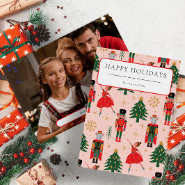 Tarjeta Festiva Navidades de fotografía Nutcracker Ballerina