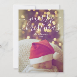 Tarjeta Festiva Navidades de fotografía personalizado
