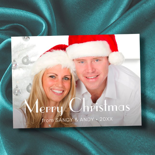 Tarjeta Festiva Navidades de fotografía personalizados Moda modern (Subido por el creador)