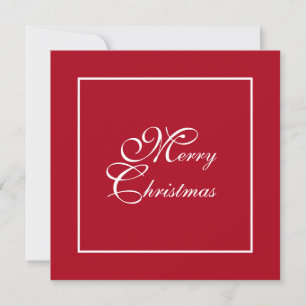 Tarjeta Festiva Navidades de fotografía personalizados rojos con g