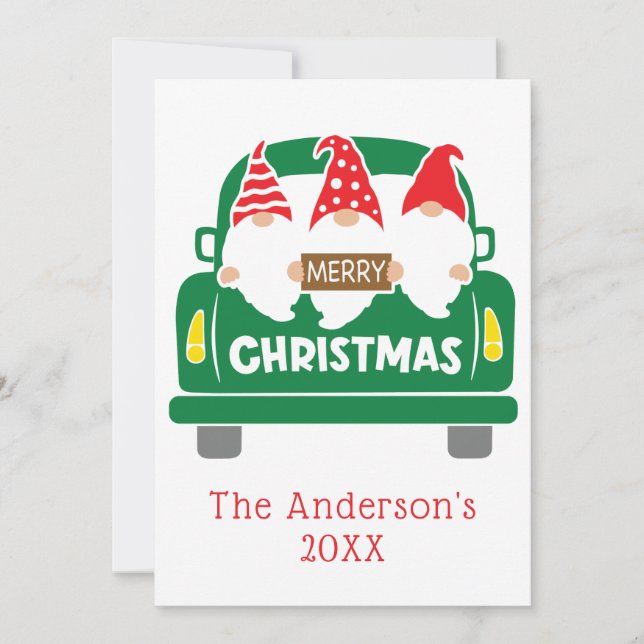 Tarjeta Festiva Navidades de fotografía personalizados se meten en (Anverso)