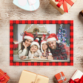 Tarjeta Festiva Navidades de fotografía rusos personalizados en lu