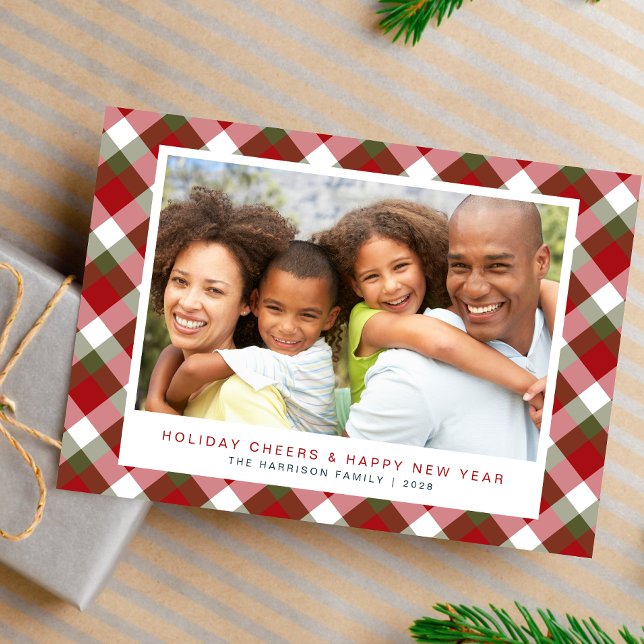 Tarjeta Festiva Navidades de fotos de Felices Fiestas (Spread the love and joy of the season with your friends and family near and far)