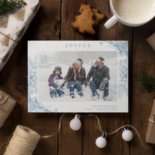 Tarjeta Festiva NAVIDADES DE FOTOS DE VACACIONES | Blues de Woodla (Subido por el creador)