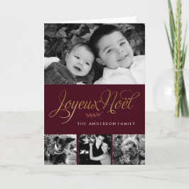 Tarjeta Festiva Navidades de Francia de Joyeux Noel