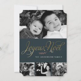 Tarjeta Festiva Navidades de Francia de Joyeux Noel