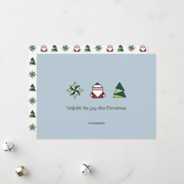 Tarjeta Festiva Navidades de Frost Origami
