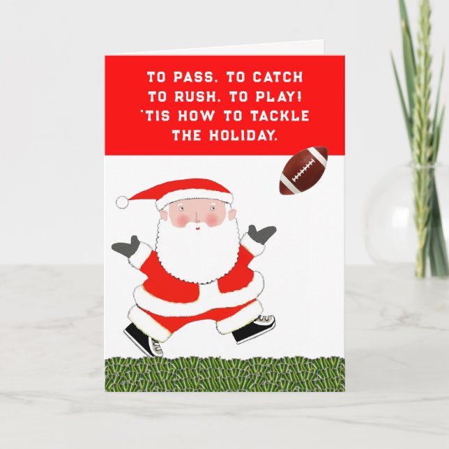 Tarjeta Festiva Navidades de fútbol (Anverso)