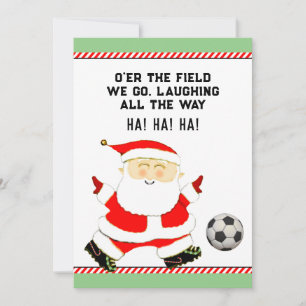 Tarjeta Festiva Navidades de fútbol