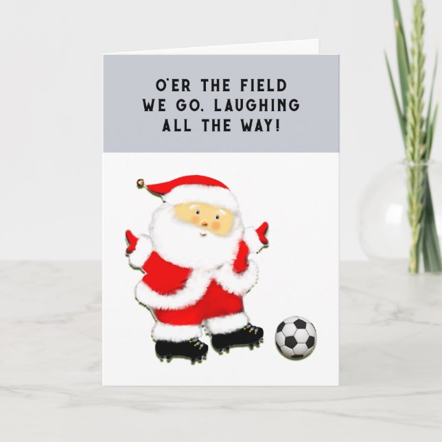 Tarjeta Festiva Navidades de fútbol (Anverso)