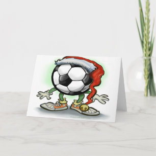 Tarjeta Festiva Navidades de fútbol