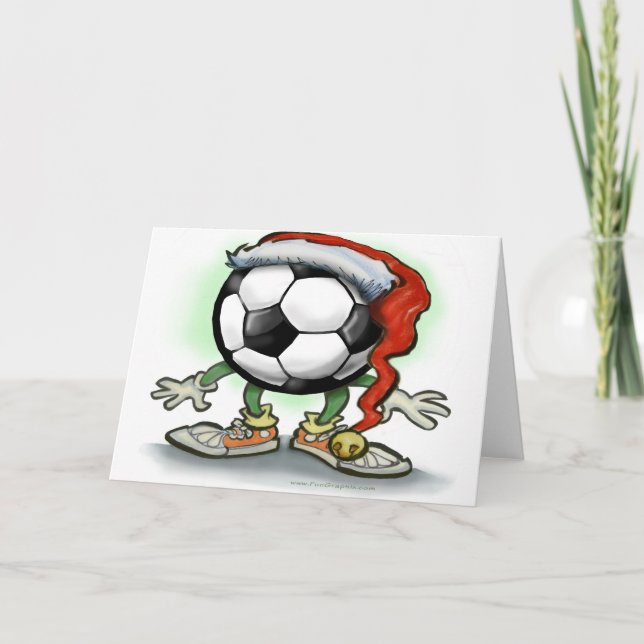 Tarjeta Festiva Navidades de fútbol (Anverso)