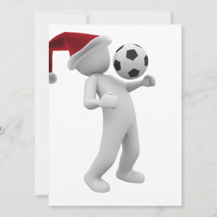 Tarjeta Festiva navidades de fútbol