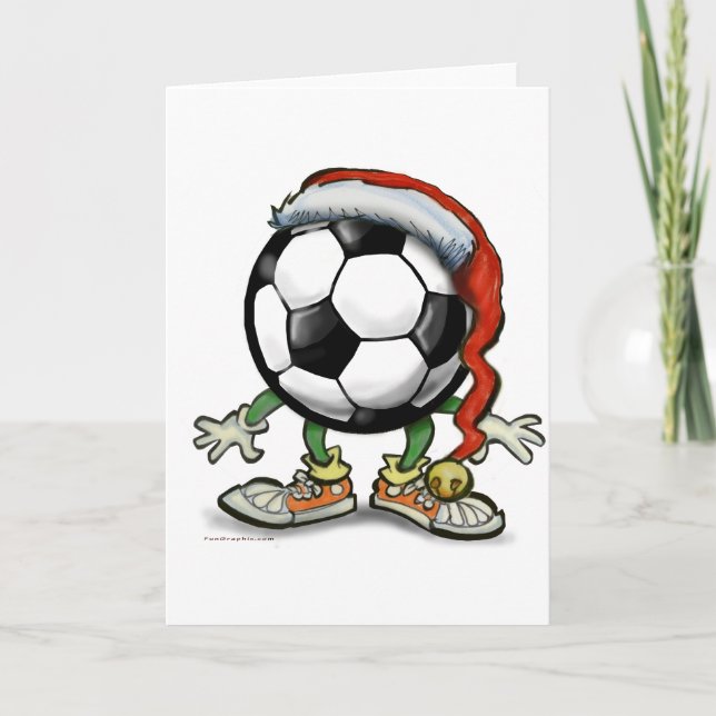Tarjeta Festiva Navidades de fútbol (Anverso)