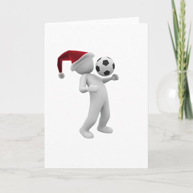 Tarjeta Festiva navidades de fútbol (Anverso)