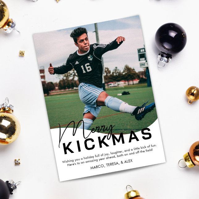 Tarjeta Festiva Navidades de Fútbol de Merry Kickmas (Subido por el creador)