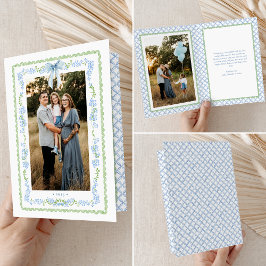 Tarjeta Festiva Navidades de Garland de la época del milenio 2-Fot