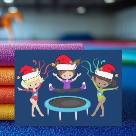 Tarjeta Festiva Navidades de gimnasia artística