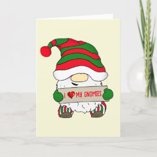 Tarjeta Festiva Navidades de Gnome