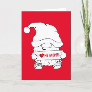 Tarjeta Festiva Navidades de Gnome