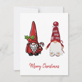Tarjeta Festiva Navidades de Gnomes Clásicos
