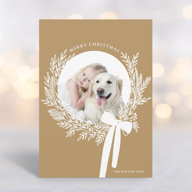 Tarjeta Festiva Navidades de Golden Brown usaron foto mínima (Subido por el creador)