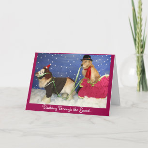 Tarjeta Festiva Navidades de Golden Sleigh