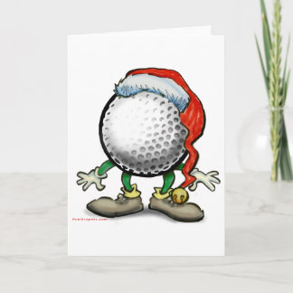 Tarjeta Festiva Navidades de golf