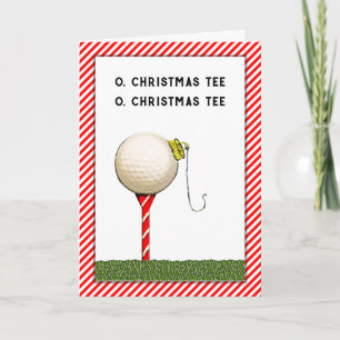 Tarjeta Festiva Navidades de golf
