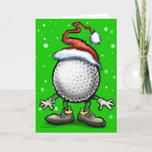 Tarjeta Festiva Navidades de golf