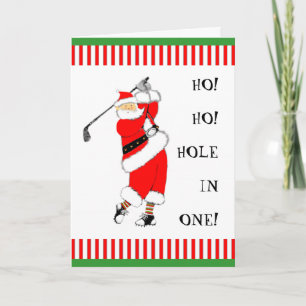 Tarjeta Festiva Navidades de golf