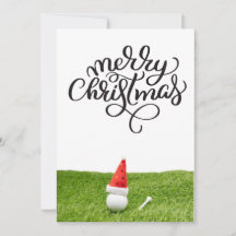 Navidades de golf con Santa Hat para Golfer