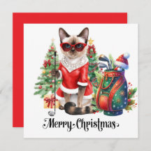 Navidades de golf con temática de Gato Golfer Siam