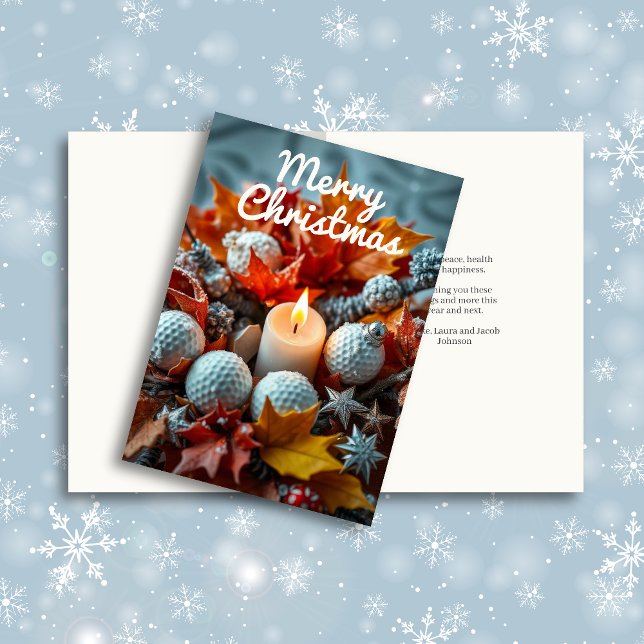 Tarjeta Festiva Navidades de golf en vela (Subido por el creador)