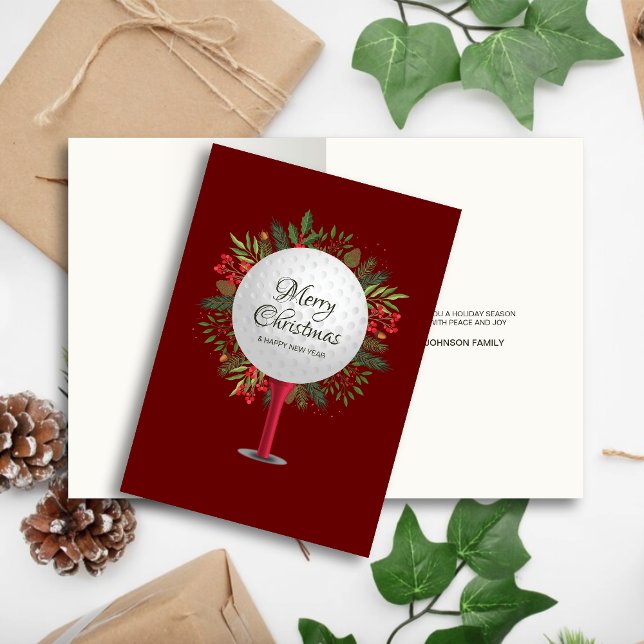 Tarjeta Festiva Navidades de golf festivos (Subido por el creador)