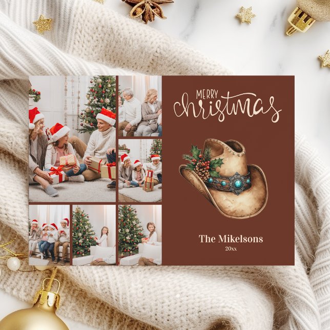 Tarjeta Festiva Navidades de Gorras de Cowboy occidentales 6 Foto (Subido por el creador)