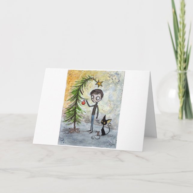 Tarjeta Festiva Navidades de Gótico (Anverso)