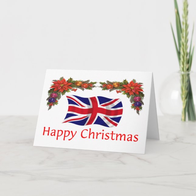 Tarjeta Festiva Navidades de Gran Bretaña (Anverso)