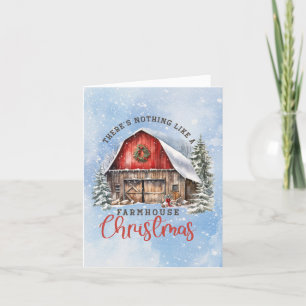 Tarjeta Festiva Navidades de granjas