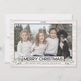 Tarjeta Festiva Navidades de granjas | Comprobación de búfalos en 