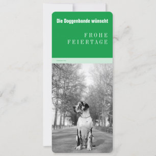 Tarjeta Festiva Navidades de Great Dane