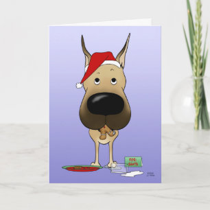 Tarjeta Festiva Navidades de Great Dane