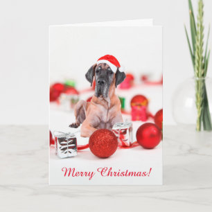 Tarjeta Festiva Navidades de Great Dane