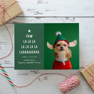Tarjeta Festiva Navidades de Green Paw La La Mascota