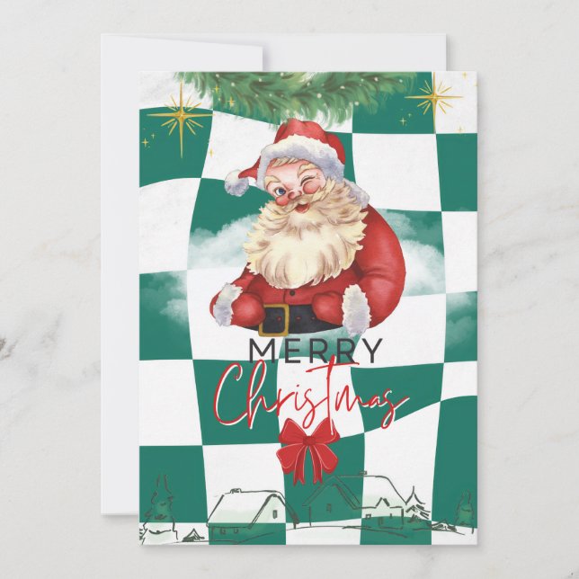 Tarjeta Festiva Navidades de Groovy (Anverso)